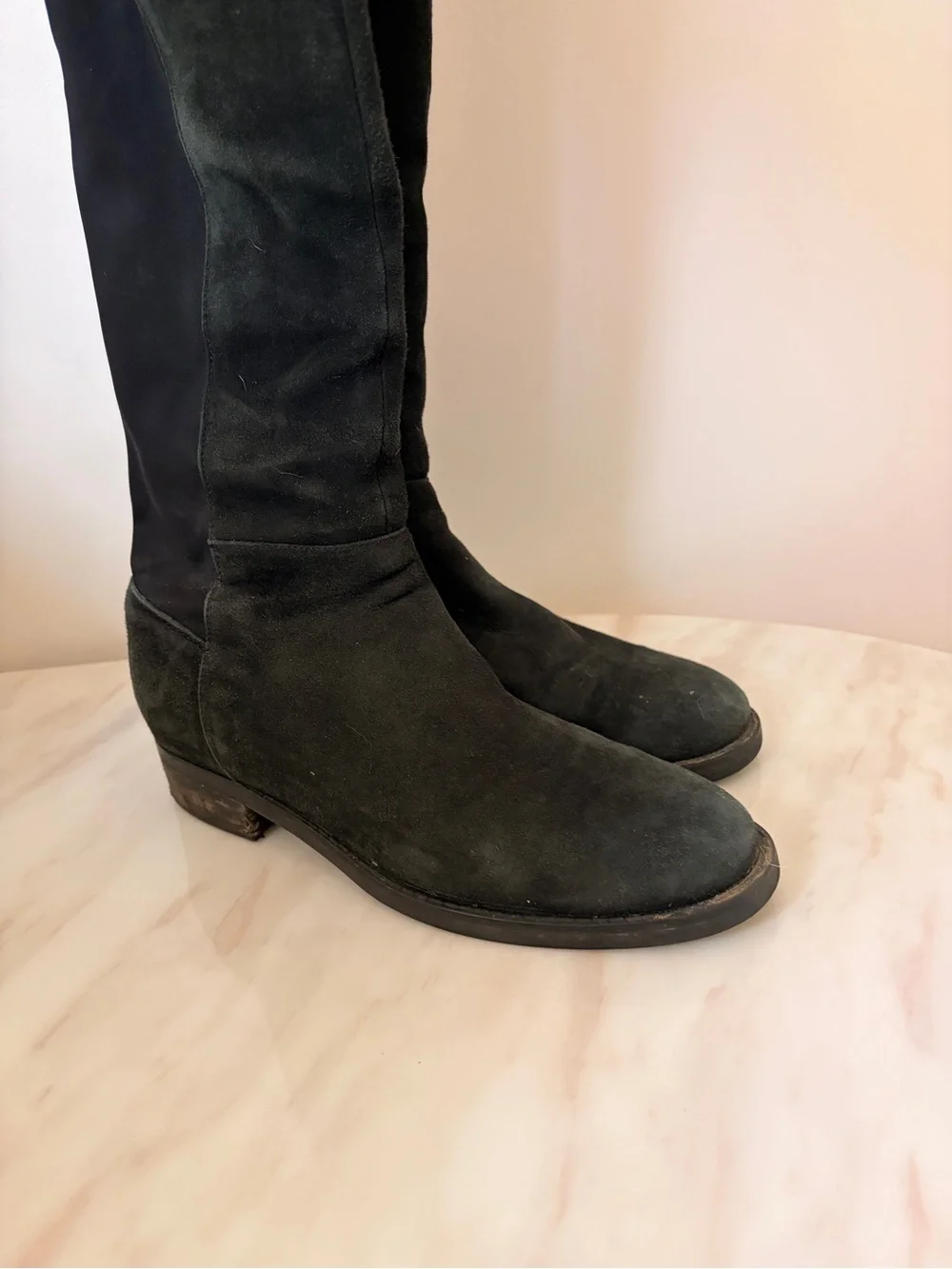 Blondo Black Over-the-Knee Suede Waterproof Boots